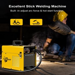 145A MIG Welder 110V Flux Core Gasless MIG/Stick/Lift TIG with TIG Welding Torch