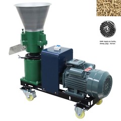 6mm Plate Animal Feed Pellet Mill Machine Pelletizer for Pigs/Sheeps/Horses 220V