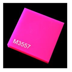 1/8″ (3mm) Solid Hot Pink Acrylic 24″x12″ Cast Plexiglass Sheet AZM Displays