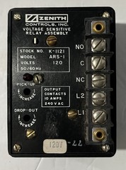 Zenith Controls K-1121 Voltage Sensitive Relay Assembly 10 Amps 240 VAC ARS-1