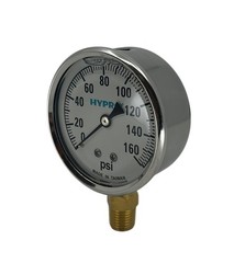 Hypro Glycerin Filled Pressure Gauge 2-1/2″ Face 1/4″ LM Stem, 0-160 PSI – GG160