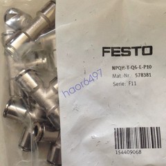 10PC new Festo NPQH-T-Q6-E-P10 578381 T-type quick-insert connector #YP1