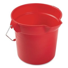 Rubbermaid Commercial 2963RED 10-qt. 10.5″ Round Plastic Utility Pail – Red New