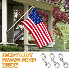 Litoexpe 2 Pcs 3.5 Inch Swivel Eye Bolt Snap Hooks, Heavy Duty 220Lbs Load Ca…