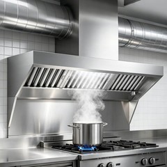 6FT Commercial Exhaust Hood Exhaust Food Truck Concession Trailer Hood
