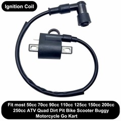 Ignition Coil and Spark Plug for 50cc 90cc 110cc 125cc 150cc 200cc 250cc ATV