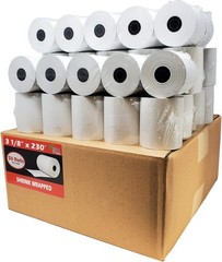(50 ROLLS) 3 1/8″ x 230′ THERMAL POS RECEIPT PRINTER ROLL PAPER BPA