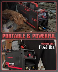 YESWELDER 50Amp 110/220V Air Power Plasma Cutter with 60 Pcs Consumables