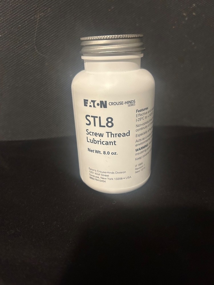 EATON Crouse-Hinds STL8 Screw Thread Lubricant 1ea 8 Oz