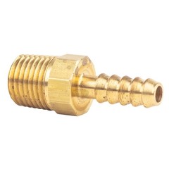 Brass Hose Barbs 1/4″ Male NPT for 1/4″ ID Hoses Barbed Fitting Air Fuel 2 Pack