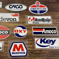 Decal Stickers Amoco Marathon Key Energy American Columbus McKinnon Devon OXY