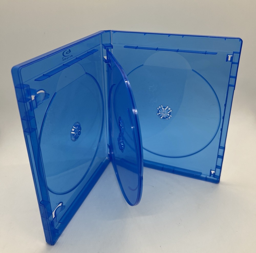 100 PCS NEW 15mm Blu-Ray 4-Disc Case With BluRay Logo, BL1504