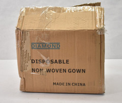 Lot of 50 Diamond Disposable Non Woven Gowns ISLGND Exp 12-2025 Yellow