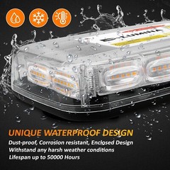 72 LED Roof Top Emergency Security Warning Caution Flashing Light for Vehicles