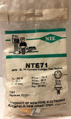 NTE71 NPN Hi Current Transistor TO-63 Like ECG72