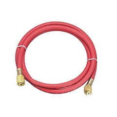 Charging Hose Tube 1.5M Length 1/4 SAE Thread 600Psi for AC Refrigeration Red