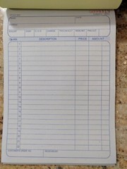 Sales Order Book Receipt Book 50 Duplicate Forms Carbonless, 5.5″x8.5″