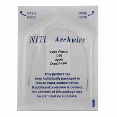 Dental Orthodontic White Color Coated Niti Arch Wire Round Super Elastic Ovoid