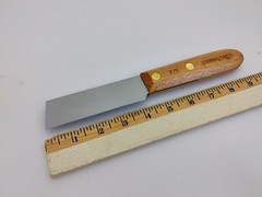 Dexter USA Wood Handle Mill Knife 4×1.25 inch Heavy Gauge Stiff Carbon Steel X70