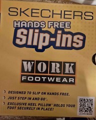 NIB Womans Size 7.5 W, Skechers Slip In Black Slip Residant Work Shoes
