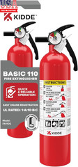 , FA110G, Multi Purpose Fire Extinguisher for Home, Office, Dorm, Residential, 1