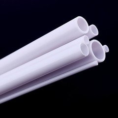 ABS Plastic Hollow Tube 2mm 3mm 4mm 5mm 6mm 8mm 10mm OD for Moedl Toys Crafts
