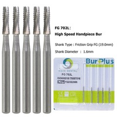 Wave Dental Carbide Bur Friction Grip FG 557 557L 169L 701 702L High Speed PRIMA