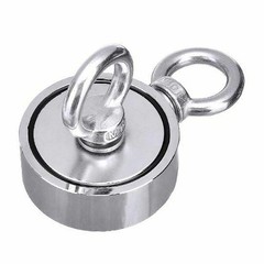 1300lbs Pull Force Fishing Magnet Kit Strong Neodymium Rope with Carabiner US