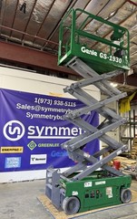 GENIE GS-1930 ELECTRIC SCISSOR LIFT, 534 HOURS, GREATP SHAPE – 26 WORKING HEIGHT