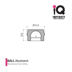 IQ USA 2.5mm Ball Attachment Initial Male Processing Package