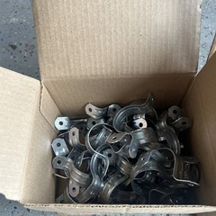 Bridgeport 1904 Two Hole Pipe Strap, 1-1/4 Inch Box Of 50 x3 boxes!! New