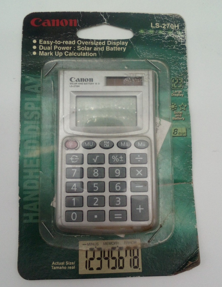 Canon LS-270H 8-Digit Standard Function Handheld Calculator – AS PICTURE