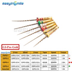 Dental NITI Endo Rotary Files Endodontic Gold Taper Files Engine Use EASYINSMILE