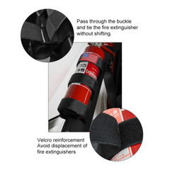 Roll Bar Fire Extinguisher Holder 2.5-3LB Bracket Mount for Jeep Wrangler Black