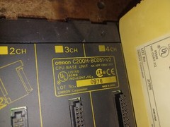 Omron C200HS-CPU01-E Sysmac PLC CPU Module Unit, 100-120/200-240VAC 120VA