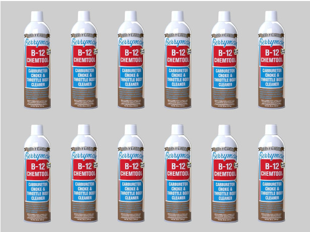 16 oz B-12 BERRYMAN CHEMTOOL Carburetor, Choke & Throttle Body Clean 0117C 12 PK