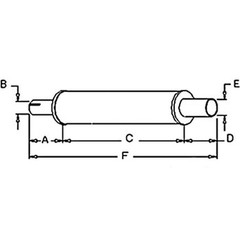 R1580 Muffler Fits Case