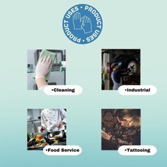 Blue Latex Free, Powder free, Vinyl Disposable Gloves – 5 MIL, Small, 1000 Pcs