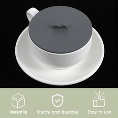 3 Pcs Mug Cover Silicone Coffee Cup Lid Coffee Cup Covers AntiDust Airtight S…