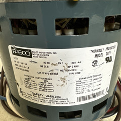 New FASCO D971 MOTOR 1/2HP 1/3HP 1/4HP 1075 RPM 3-SPEED 1PH 60HZ Ships Free