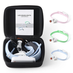 Dental Medical Wireless 5W LED Head Light Utra-light ENT Headband Headlight Blue