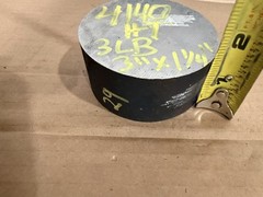 1 Slice 4140 Hot Rolled Steel Bar Round Stock Heat Treated 3” OD x ~1 1/4”