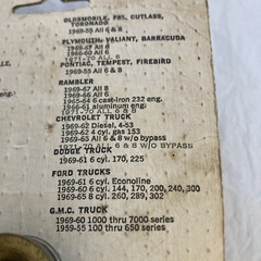 VINTAGE CAROL CABLE CO CP9180 AUTOMOTIVE THERMOSTAT 1950-1960 HIGH TEMPERATURE