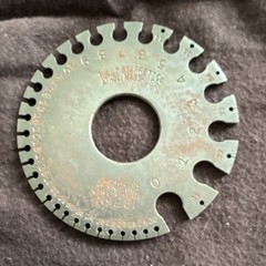 Starrett No. 281 American Standard Wire Gage 0-36 (The L.S. Starrett Co.)