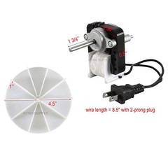 Universal Bathroom Vent Fan Motor Replacement Compatible with Multiple Brands