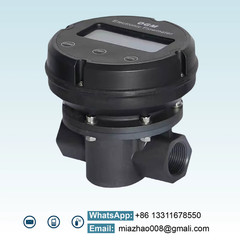 1″ Plastic Electronic Turbine Flowmeter Oval Gear Flow Meter for Diesel Fuel Dig