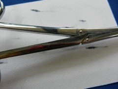 E6235 Storz N8280 Fraenkel 2.5×8.0mm Cup Curved Laryngeal Forceps 20.2cm Length