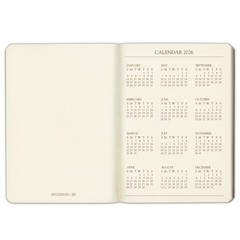 Gallery Leather Daily Planner 2027, 12 Months, Desk Calendar Notebook, 8 x 5.5″