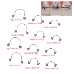 10pcs Dental Orthodontic Anterior Teeth Torque Rectangular Springs Closed Coil