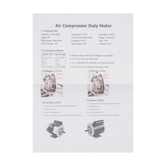 1/2HP Electric Motor 3450RPM General Purpose Single Phase Motor 115V/230V 104℉